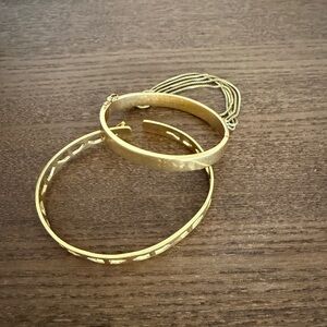 Madewell Gold Bangle Set